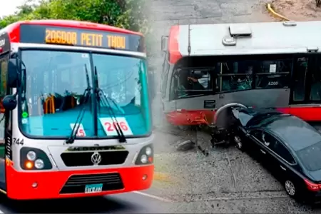 El accidente se dio en medio de La Molina.