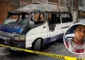 Fallece chofer de combi incendiada por extorsionadores en Santa Anita: sufri� quemaduras en el 80 % del cuerpo
