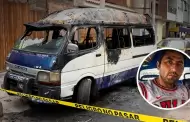 Fallece chofer de combi incendiada por extorsionadores en Santa Anita: sufrió quemaduras en el 80 % del cuerpo