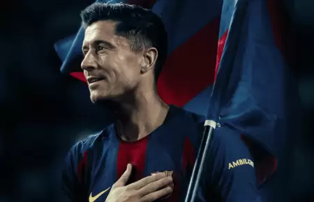 Robert Lewandowski se despidi� del FC Barcelona