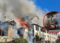IMPACTANTE incendio consume hist�rico hotel tur�stico: Hu�spedes y empleados fueron evacuados