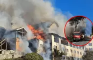 IMPACTANTE incendio consume hist�rico hotel tur�stico: Hu�spedes y empleados fueron evacuados