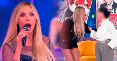 La conductora pas� vergonzoso momento.