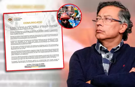 Gobierno boliviano acusa al Petro de "profundizar el enfrentamiento" interno.
