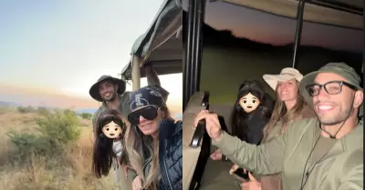 Alejandra Baigorria y Said Palao disfrutan safari en Africa