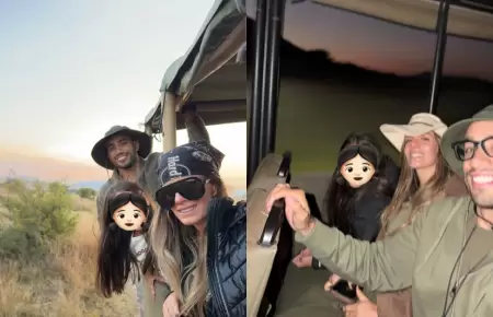 Alejandra Baigorria y Said Palao disfrutan safari en Africa