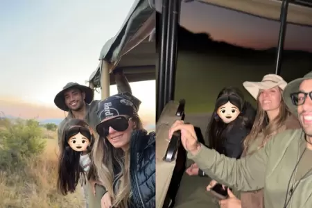 Alejandra Baigorria y Said Palao disfrutan safari en Africa