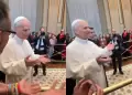 Papa Le�n XIV realiza viral gesto "6-7" para saludar a adolescentes y causa furor en TikTok