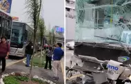 Nuevo accidente en el Metropolitano: Triple choque se registra cerca a la estaci�n Angamos en la V�a Expresa