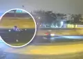 Nuevo accidente en la V�a Expresa Sur: C�maras captan violento atropello a un ciclista en un pase peatonal