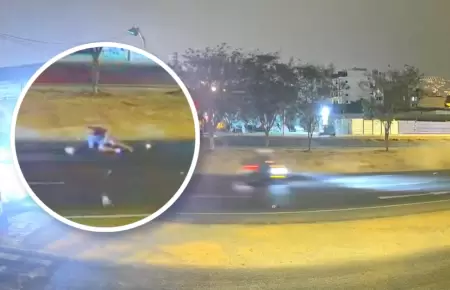 Nuevo accidente en la V�a Expresa Sur: C�maras captan violento atropello a un ci