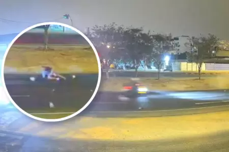 Nuevo accidente en la V�a Expresa Sur: C�maras captan violento atropello a un ci