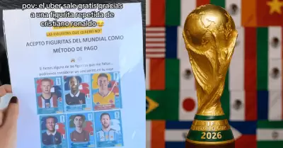 Taxista se viraliza acepta estampitas del Mundial 2026 como m�todo de pago