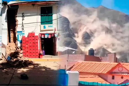 El movimiento dej� grandes da�os materiales.