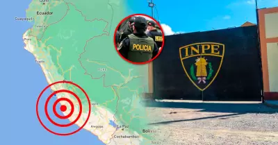 Polic�a sufri� lesi�n durante el temblor que sacudi� la regi�n.