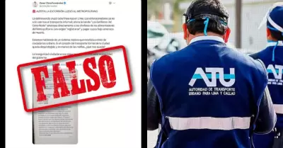 ATU aclara pol�mica foto viral vinculada a presuntas amenazas