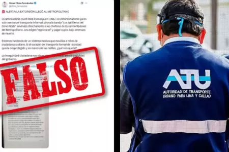 ATU aclara pol�mica foto viral vinculada a presuntas amenazas
