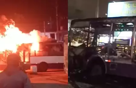 Llamas se habr�an originado por una falla mec�nica.