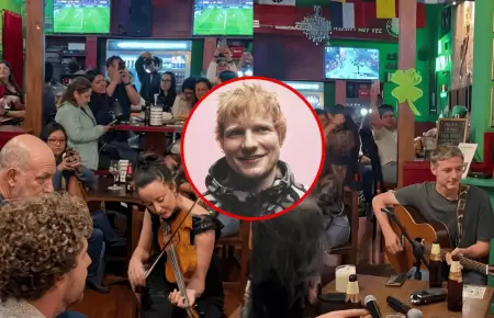 Banda de Ed Sheeran sorprende al interpretar 'Cari�ito'