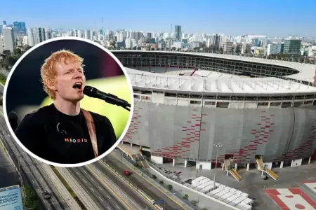 ATU anuncia desv�os por concierto de Ed Sheeran en el Estadio Nacional.