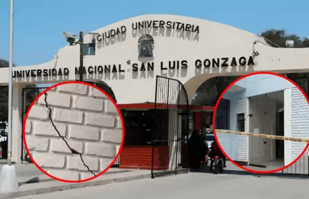 Sismo en Ica da�� infraestructura de la Universidad San Luis Gonzaga