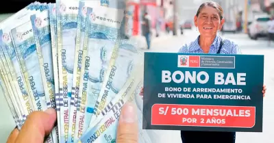 Bono BAE en cuatro regiones: Subsidio de S/500.
