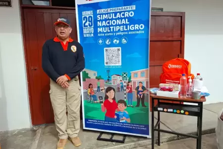 INDECI exhorta a Tacna a prepararse ante eventual terremoto y tsunami.