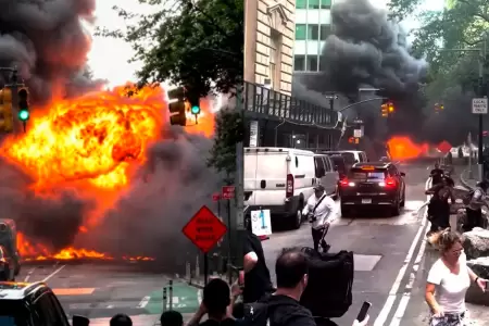 Veh�culo comenz� a incendiarse por causas a�n en investigaci�n.