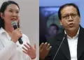 Keiko Fujimori toma "con prudencia" reciente encuesta que le da ligera ventaja sobre Roberto S�nchez: "Todav�a estamos en un empate"