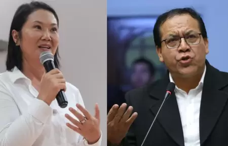 Keiko Fujimori brinda opini�n sobre encuesta con Roberto S�nchez