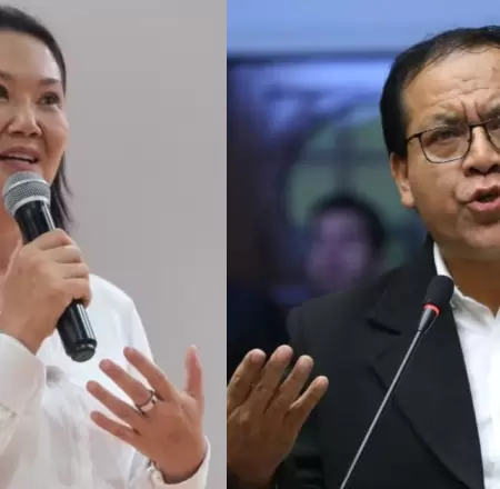 Keiko Fujimori brinda opini�n sobre encuesta con Roberto S�nchez