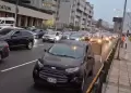 V�a Expresa: Intenso tr�fico se registra en Paseo de los H�roes Navales por cierre temporal del acceso al zanj�n