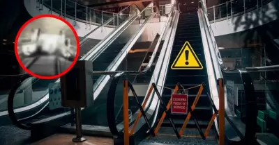 Fallece hombre tras quedar atrapado en escaleras el�ctricas