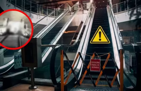 Fallece hombre tras quedar atrapado en escaleras el�ctricas