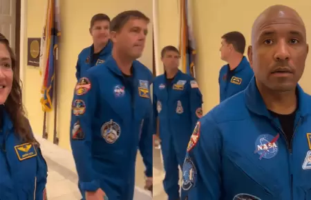 Un hombre increpa a los astronautas de Artemis II