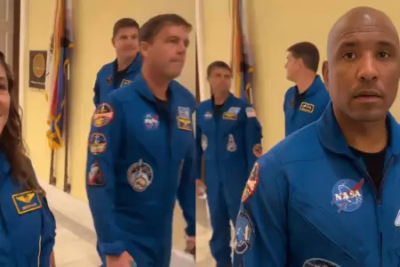 Un hombre increpa a los astronautas de Artemis II