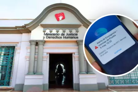 Minjusdh anuncia investigaci�n por falsas alertas del SISMATE debido a un "acces