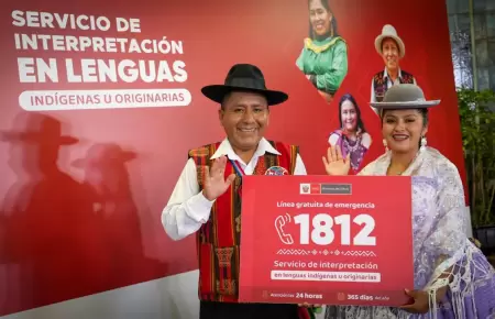 L�nea 1812 tendr� int�rpretes de lenguas ind�genas u originarias