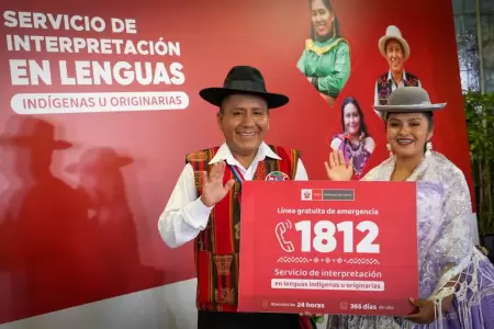 L�nea 1812 tendr� int�rpretes de lenguas ind�genas u originarias