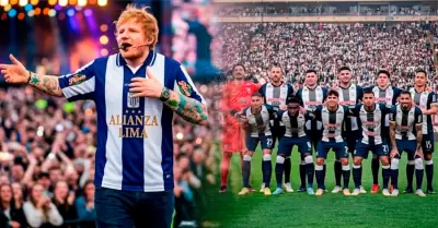 El jugador le entreg� su camiseta al m�sico brit�nico.