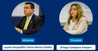 Candidatos finalistas a ocupar la jefatura de la ONPE.