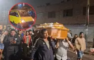 Asesinato en SJL: Familiares y amigos despiden a chofer que fue acribillado en plena ruta