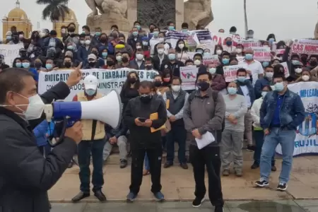 Trabajadores CAS exigen compromiso con gratificaci�n y CTS