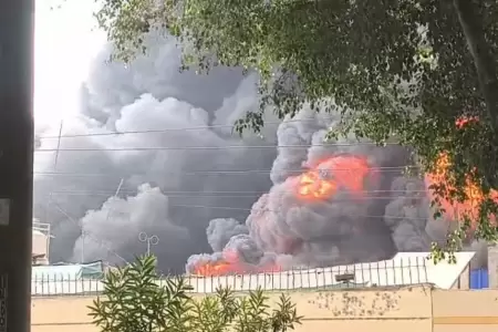 Senamhi advierte contaminaci�n del aire tras incendio