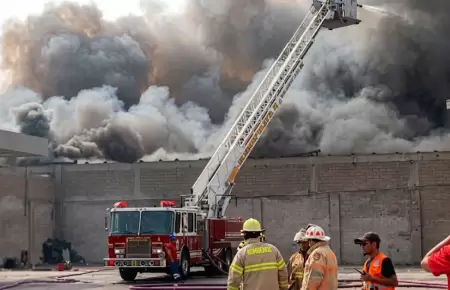 Incendio de Ate fue controlado