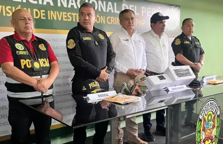 PNP anunci� la captura de seis implicados en asesinato de V�ctor Hugo Febre.
