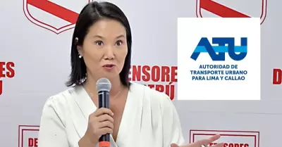 Keiko Fujimori anuncia reforma de ATU y eliminaci�n de ley de puntos.