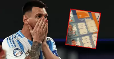 Le roban la figurita de Messi a ni�o en colegio