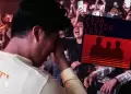 Agente de seguridad rompe en llanto en concierto de Soda Stereo