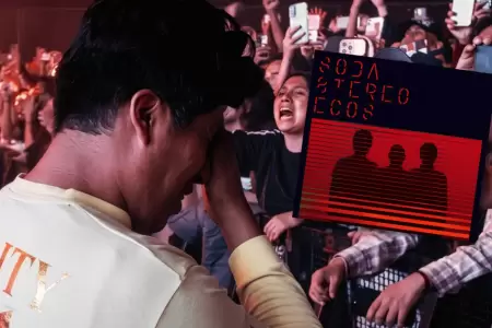 Agente de seguridad rompe en llanto en concierto de Soda Stereo